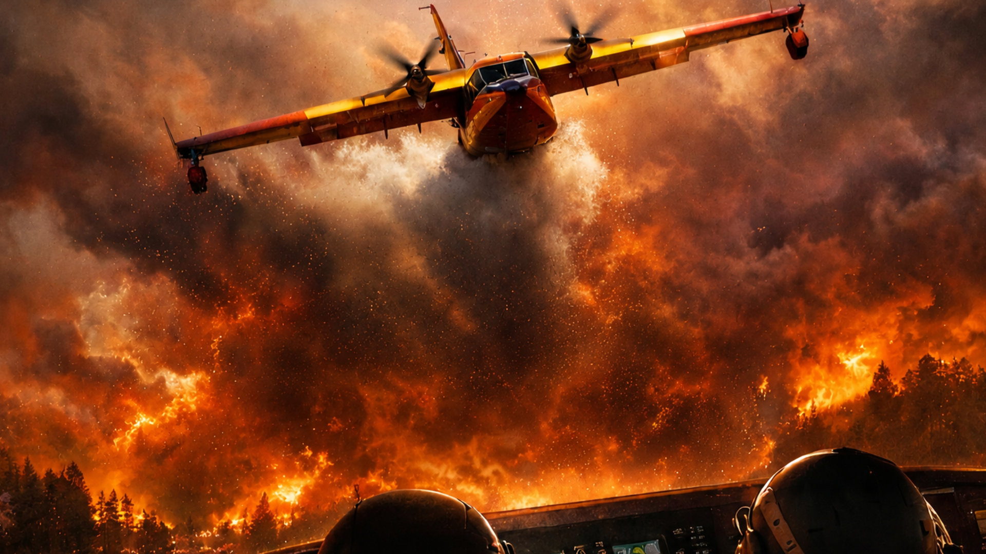 Angeli in volo tra le fiamme: il coraggio dei piloti Canadair