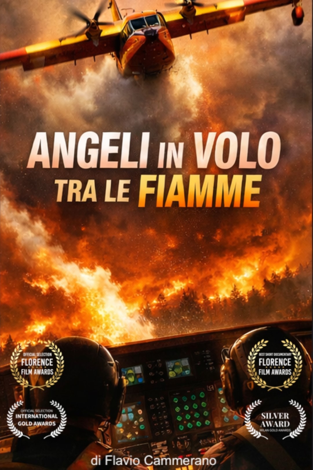 Angeli in volo tra le fiamme
